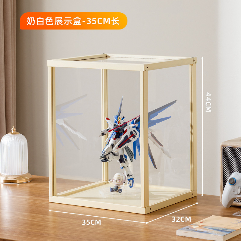 手作りディスプレイキャビネット模造ガラス透明防塵ディスプレイキャビネットレゴおもちゃアクリルディスプレイキャビネットスモークキャビネット化粧品|undefined