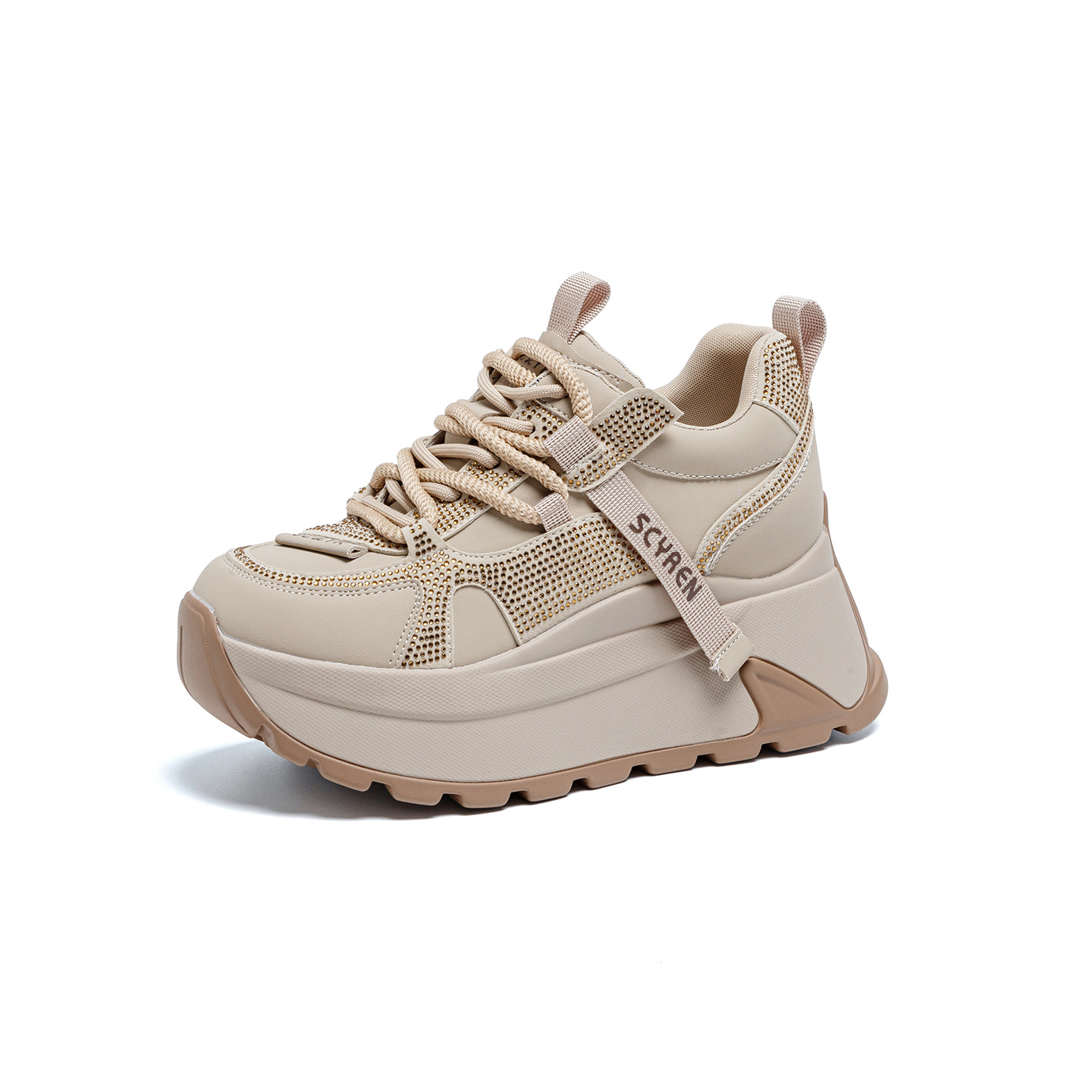 Giày sneaker nữ đế dày phong cách Forrest Gump xuân 2026 — M2927-1 màu mơ nhung lót lông, M2927-1 plus nhung màu xám, M2927-1 plus nhung kaki, M2927 màu khaki đơn