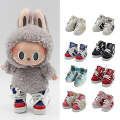 Labubu ラブブおもちゃ人形 17 センチメートルペンダントリナベル 6 点 bjd 人形靴 4.7*2.5 センチメートル