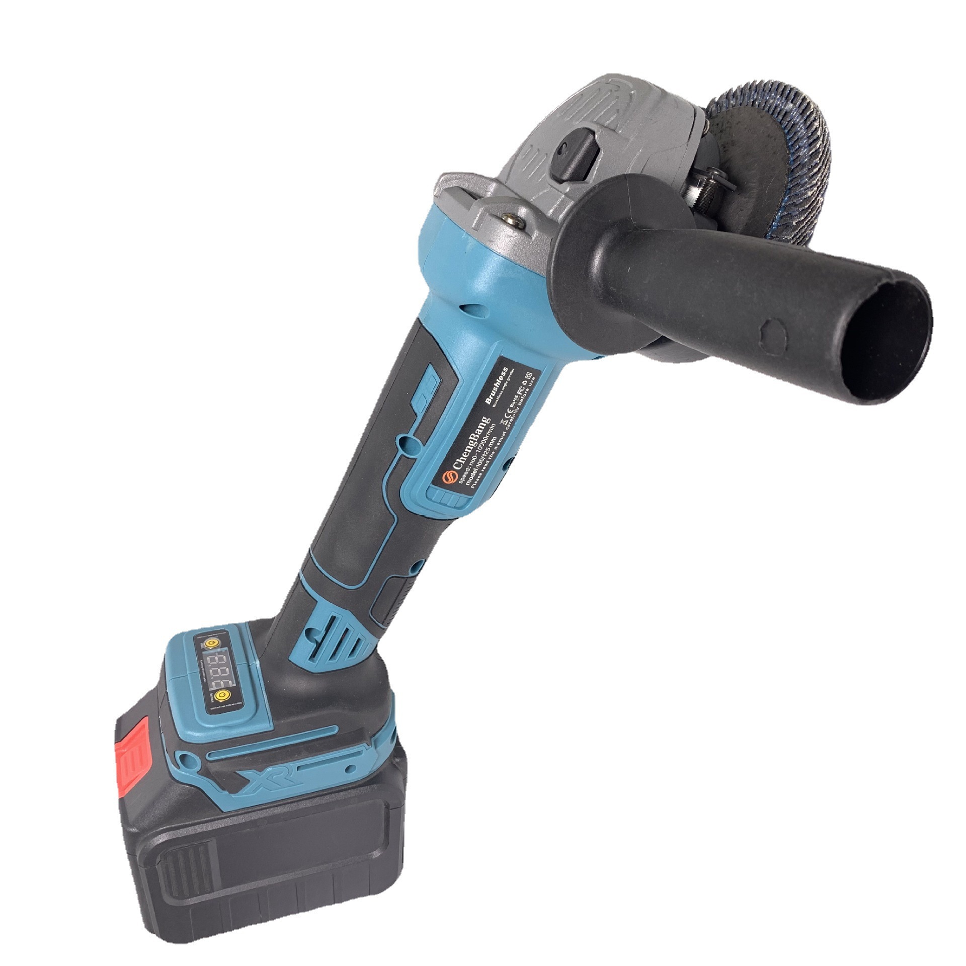 源头工厂 外贸 数显锂电无刷角磨机裸机(电池MT插口)