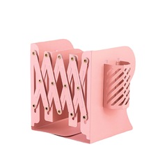 Direct Manufacturer Shipping Morandi Color Book Stand Fashion Stretchable Folding Pen Holder Book Stand Desk Multifunctional Storage Rack