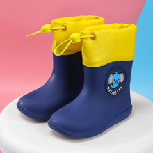 宝宝胶鞋男童女童水鞋加厚保暖加绒软底雨靴防滑小孩儿童防水雨鞋