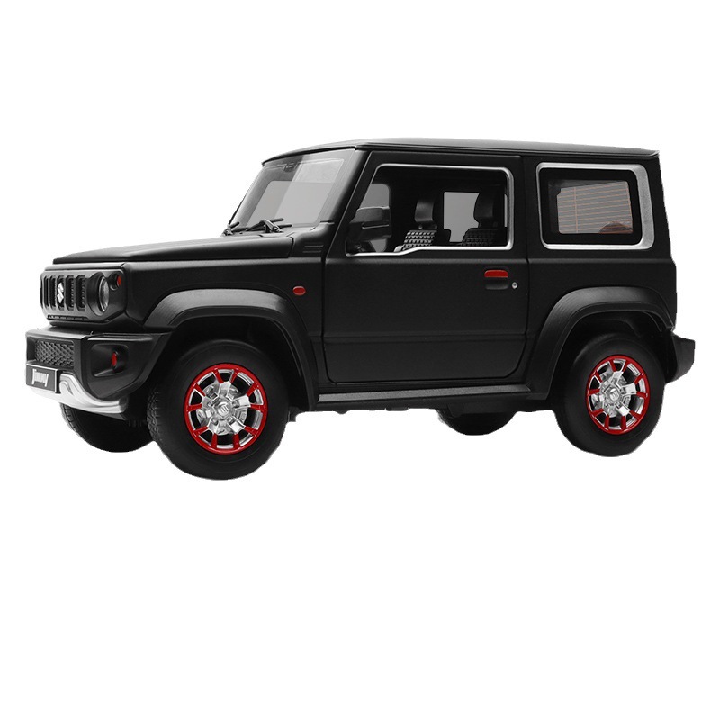 Caipo aleación modelo de coche 1:18 Suzuki Jimny deslizante sonido luz puerta juguete todoterreno vehículo música modelo Decoración