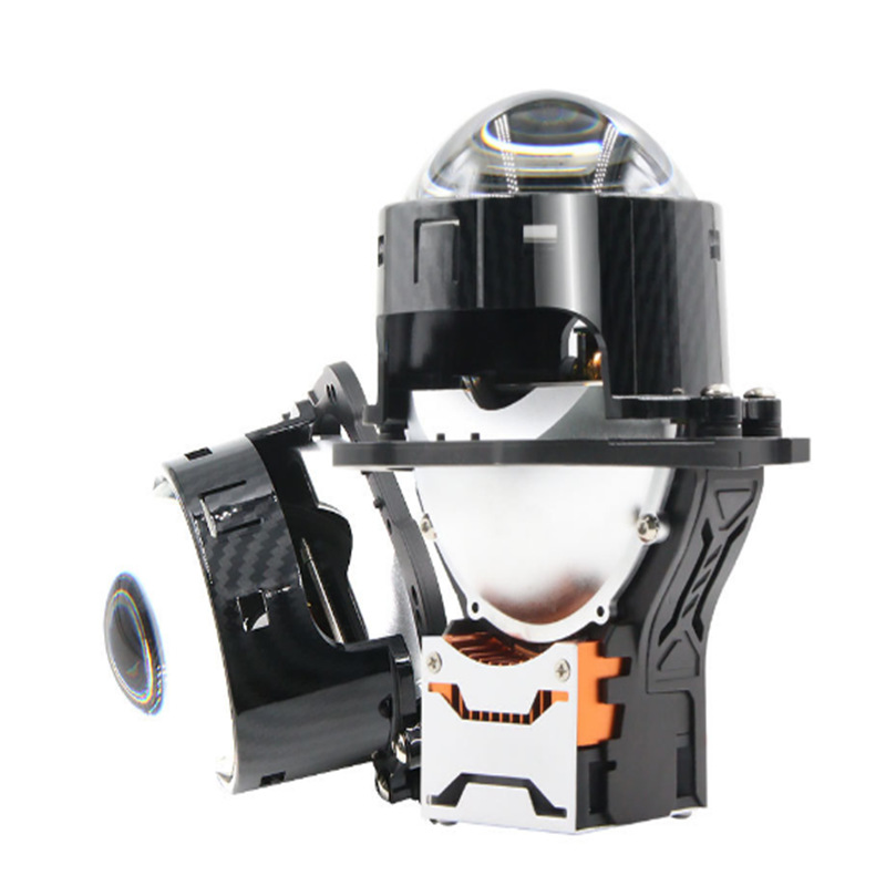 3 pulgadas LED lente de doble luz JS8 lente de prisma 75W actualización de lámpara LED súper brillante