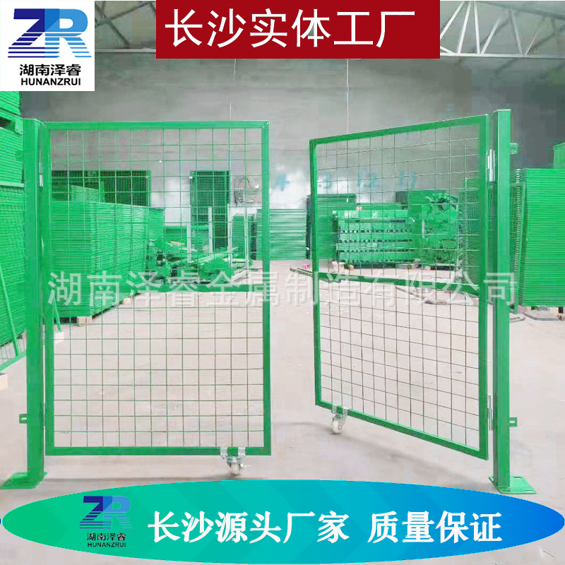 车间隔离网门仓库隔断铁丝网机器隔离安全防护围栏分隔移动式护栏