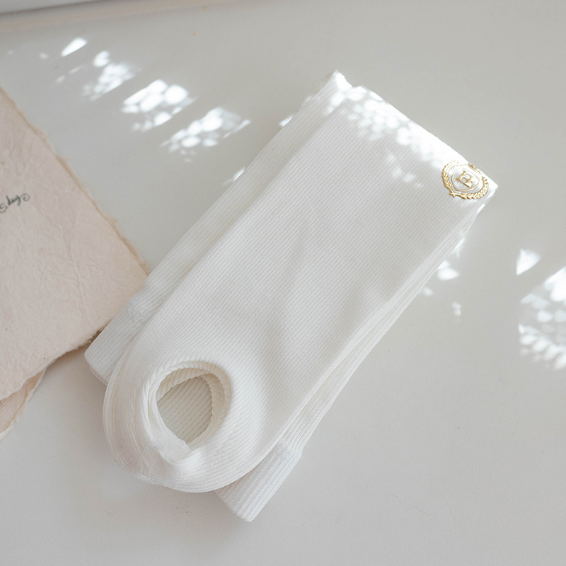 Calcetines Tiantai primavera y otoño pantimedias para niñas delgadas polainas para NIÑOS Calcetines insignia uniforme escolar rayas verticales delgadas pantalones de paso