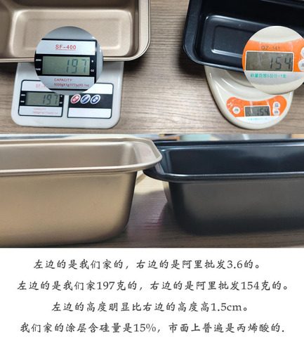 Manufacturer wholesale baking toast mold flat bottom rectangular non-stick baking pan 450g bread toast box without lid