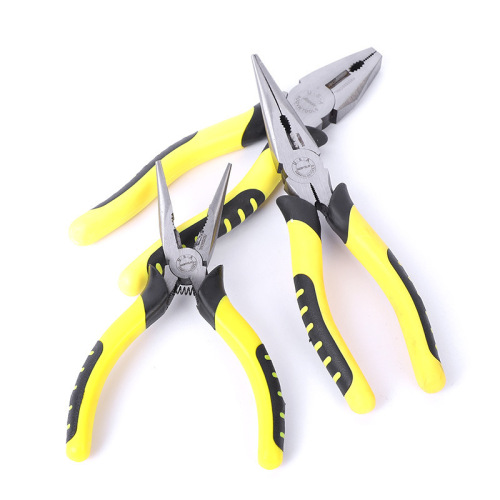 Supply tiger leather handle wire pliers vise wire pliers oblique nose pliers needle nose pliers 8 inches 6 inches wire pliers