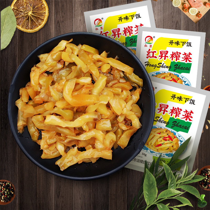 涪陵榨菜丝50g/袋学生下饭菜爽口榨菜咸菜泡菜柞菜整箱代发|undefined