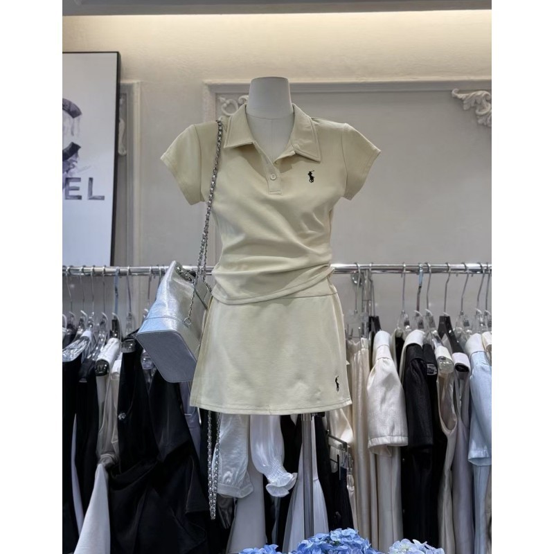 2025夏季一整套ootd穿搭女小众时尚洋气减龄上衣短裙裤两件套|undefined