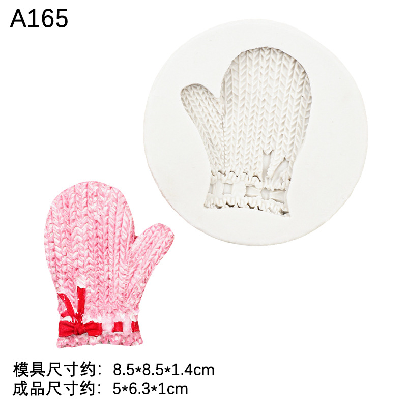 Oso de dibujos animados Navidad felpa modelado silicona molde creativo para hornear fondant cake chocolate Decoración