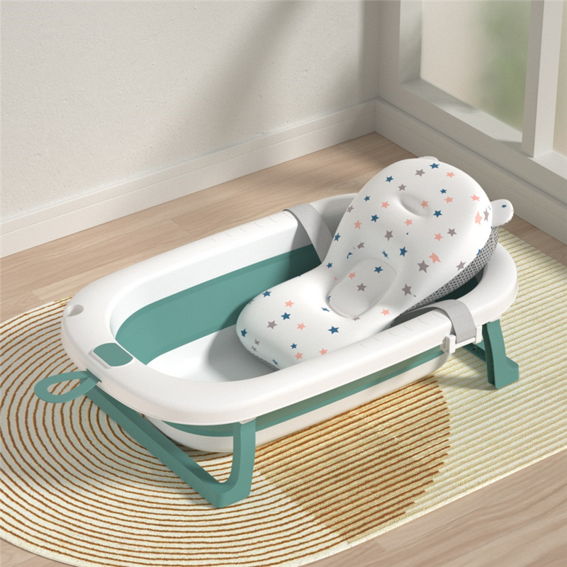 Baño de temperatura para bebés, hogar plegable, puede sentarse, acostarse, aumentar el engrosamiento, baño para niños, cubo de baño para bebés