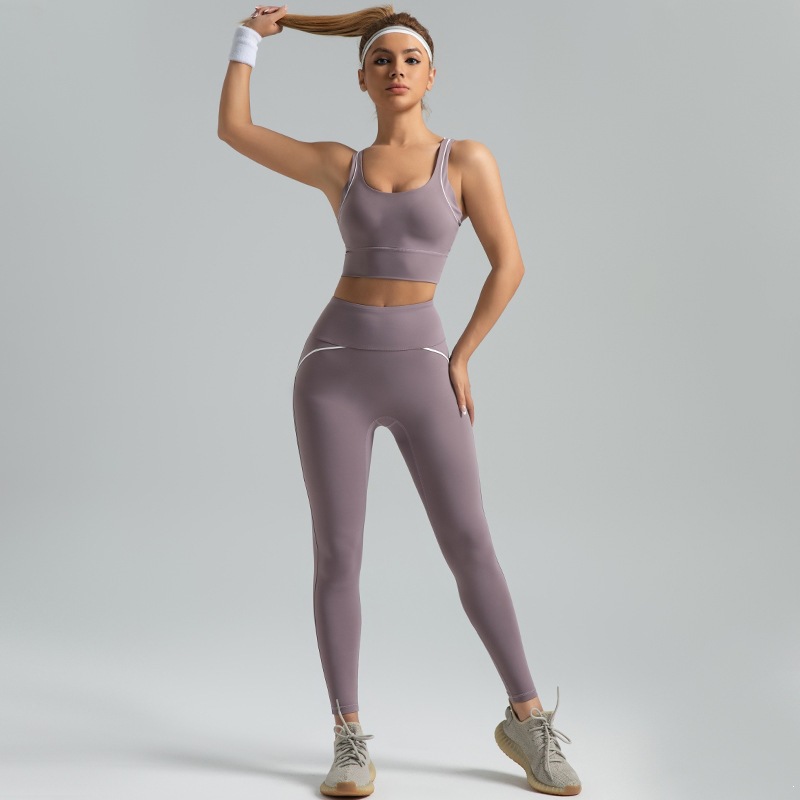 línea de comercio exterior transfronteriza sensación de yoga de alta intensidad juego deportivo de alta resistencia ropa de yoga transpirable