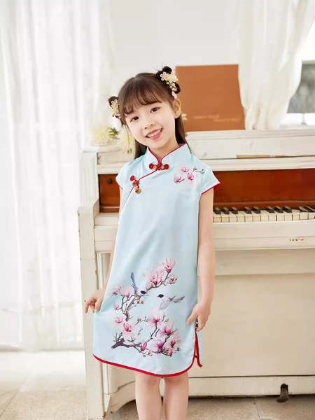 Summer cute cheongsam girl's