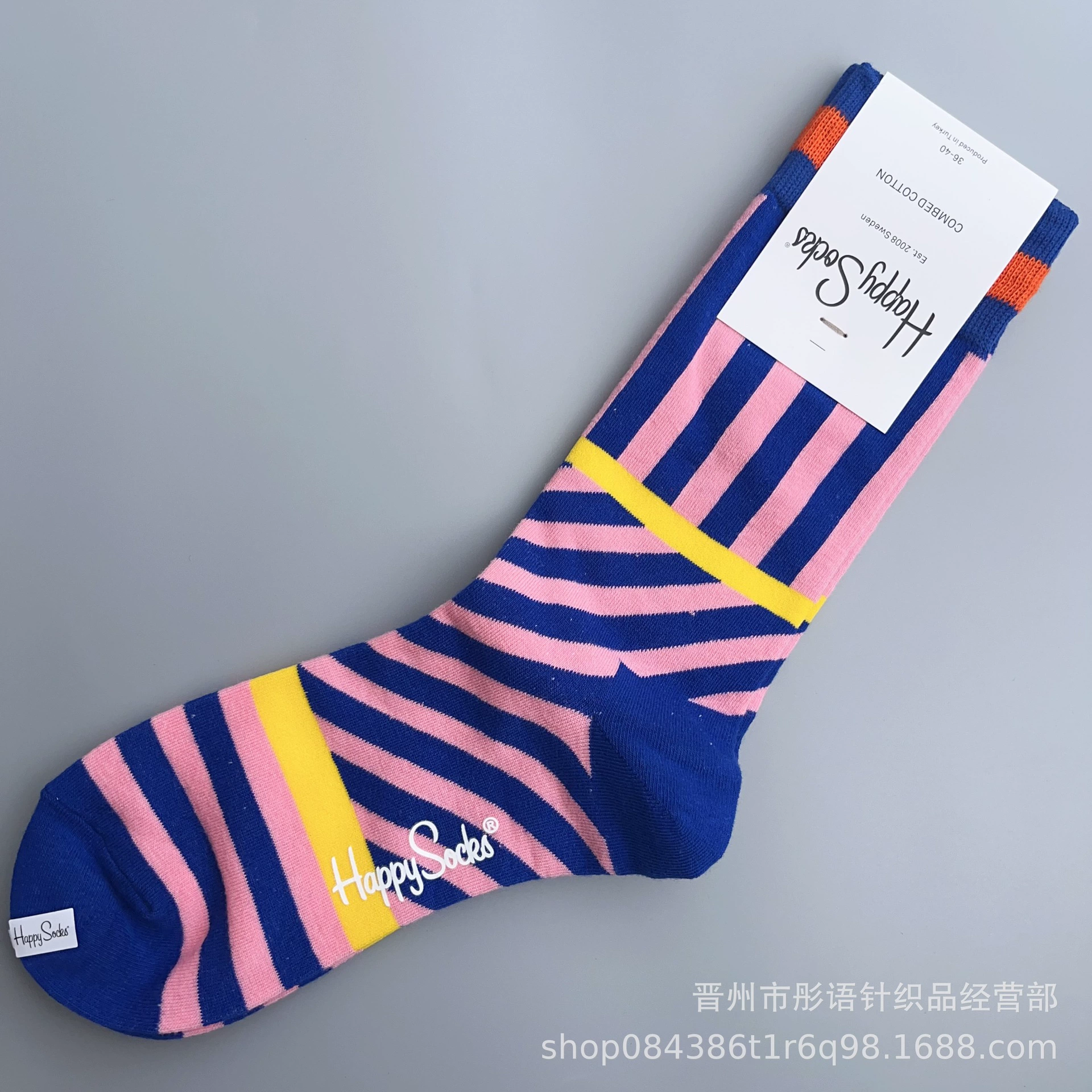 Чулки Happysocks женские скандинавские модные хлопковые гольфы средней высоты женские классические универсальные четыре сезона с животными