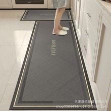 跨境硅藻泥厨房地垫耐脏防滑垫硅藻泥吸水廚房地垫可裁剪厨房地毯