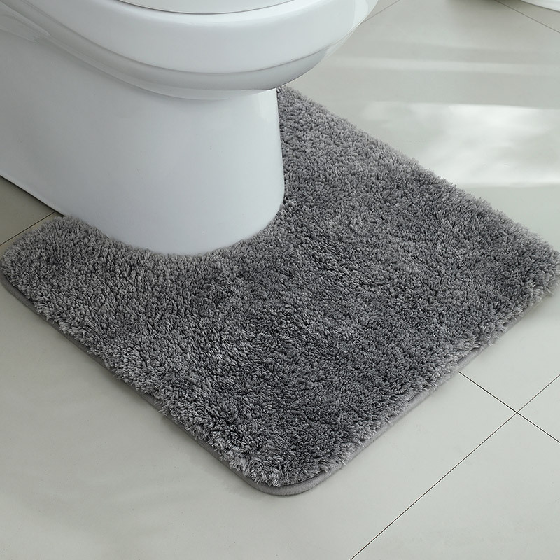 Alfombrilla antideslizante en la puerta del baño flocado Alfombra absorbente gruesa Alfombra de entrada del inodoro Alfombrilla de la puerta Alfombra de la cama del dormitorio