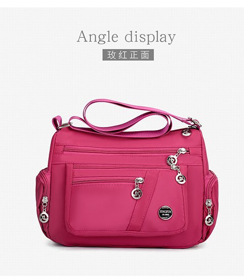 New multi-layered nylon bag, casual single-shoulder crossbody bag, trendy women's crossbody bag, cross-border one-piece delivery worldwide undefined