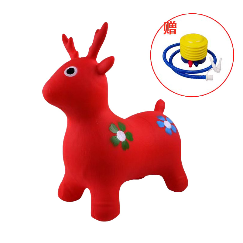 红色梅花鹿（图案随机）+气泵