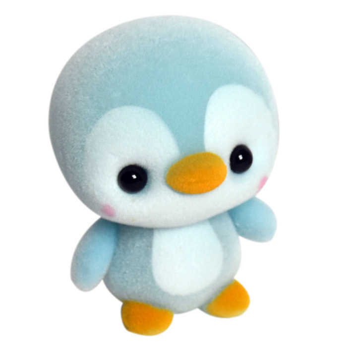 Japonés lindo pequeño animal flocado muñeca de juguete decoración japonés escritorio lindo regalo de la decoración de la joyería