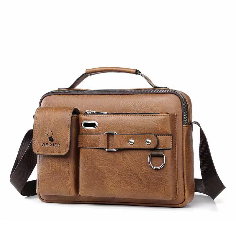 Multifunctional unisex shoulder bag, men's crossbody bag, business bag, cross-shoulder bag, hand-held backpack, men's bag, portable bag for going out.