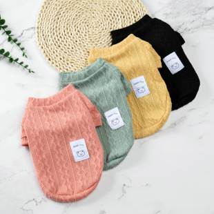 Pet sweater new factory direct for autumn and winter cat and dog clothes cat dog wool sweater foreign trade cross-border