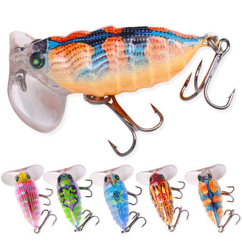 Cicada fake bait set, Luya bait, freshwater hard bait, silver carp, grass carp, carp, insect bionic bait, grasshopper bait, bass