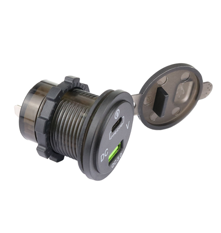Motorcycle Car Modified Car Charger Qc3.0 +Pd Charger Type-C Port Smart Shunt USB Car Charger