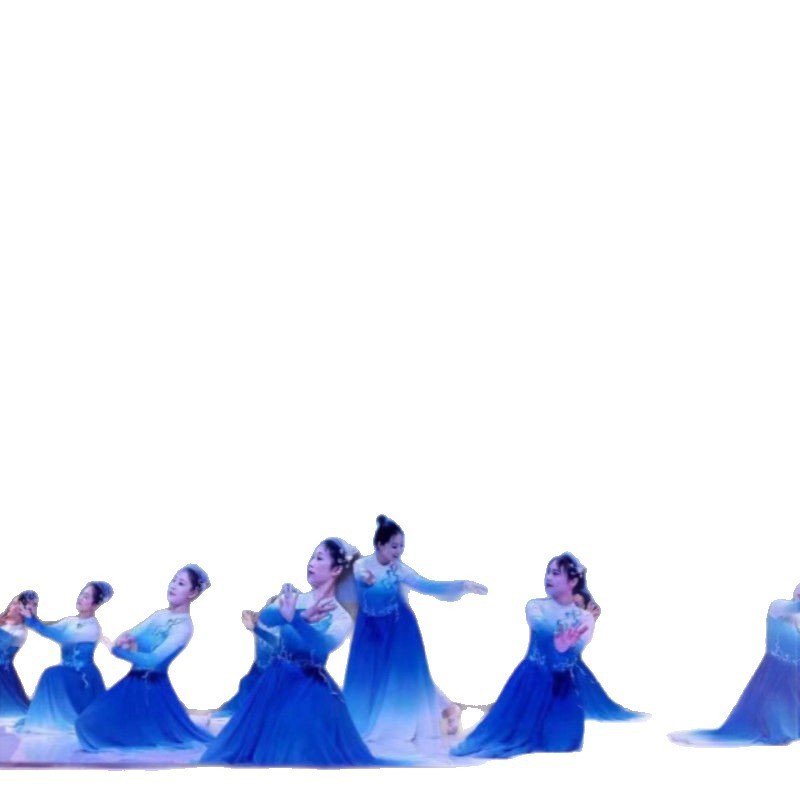 新しいオープニングダンススイングスカートパフォーマンス衣装、雰囲気のある中国舞踊衣装、Wanjiangステージパフォーマンスロングスカート|undefined