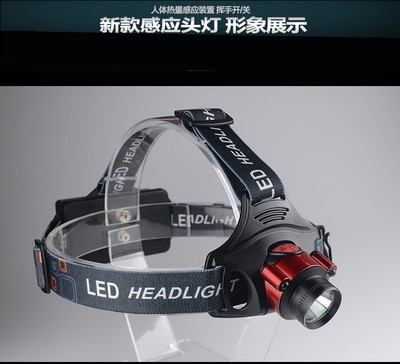 夜釣感應超亮300w遠射頭戴式釣魚燈礦燈手電筒戶外露營自行車頭燈