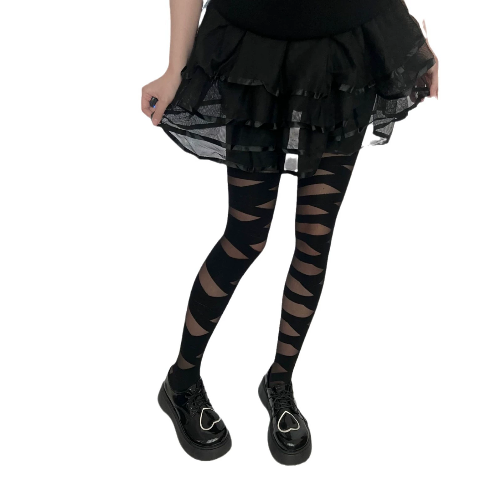 Japanese sexy belt, tights, velvet swan, white elastic bandage, socks, fitted