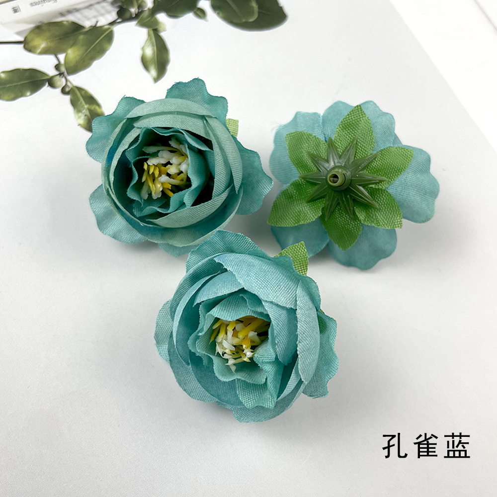 Hot sale retro brote de té de rosas DIY pecho material de tocado de flores de la pared de la sala de bodas arreglos de flores de fotografía adornos pequeños