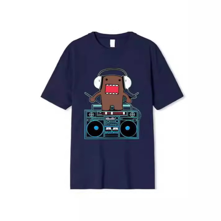 Domo Kun Men's T-Shirt Short Sleeve O Collar Humorous Style DJ Domo T-Shirt Gift Idea Domo Kun Men's T-Shirt Short Sleeve O Collar Humorous Style DJ Domo T-Shirt Gift Idea