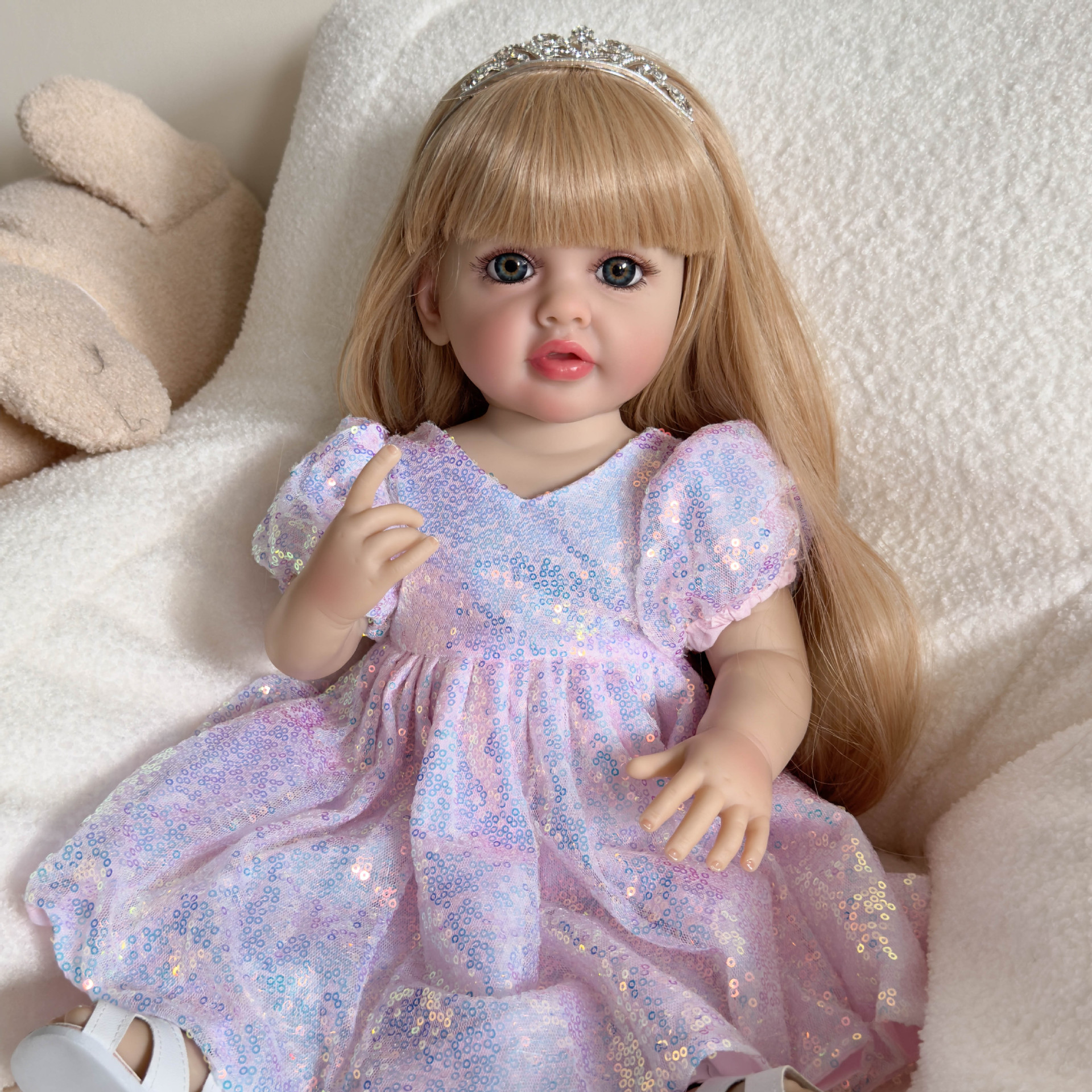 NPK 55 cm de goma simulación muñeca renacida Betty suministro de comercio electrónico transfronterizo una pieza de venta