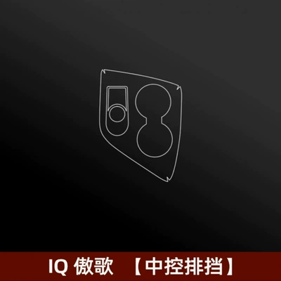 Car interior film interior protective film, center console - gear-shift-membrane