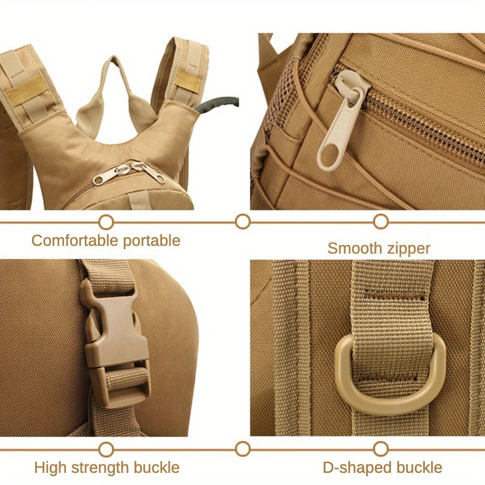 Mochila de Senderismo Deportiva para Exteriores de 6.6 galones, Camuflaje, 2 Piezas/Juego