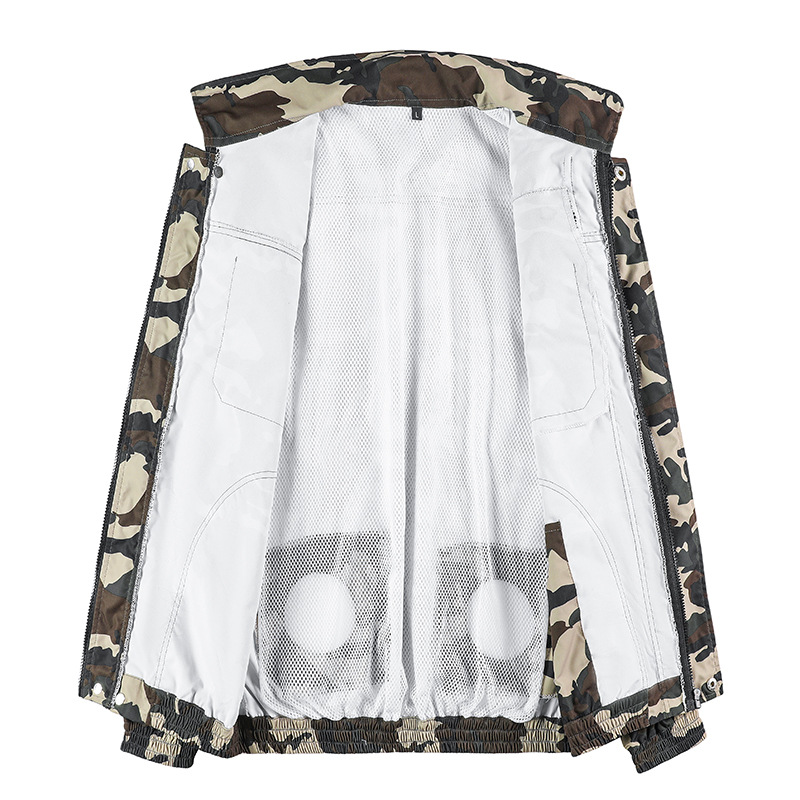 夏季工装降温空调服 带风扇衣服 工人充电制冷电焊工劳保工作服男