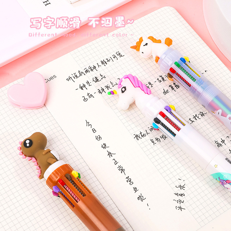 Children's cartoon multicoloured ballpoint pen