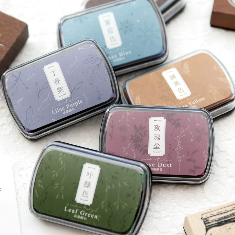 Подушечка для штампов Yanji's Poetry Color Series, материал для декора дневника, основа для коллажей, наклейки, для творчества и DIY