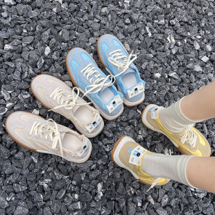 Women's New Ballet-Style Training Shoes, Casual Embroidered Versatile Lightweight Breathable Sports White Sneakers for Women