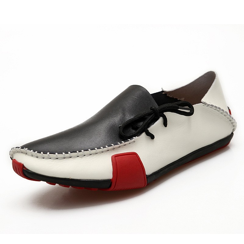 Zapatos de cuero casuales de invierno transfronterizos zapatos perezosos con cremallera lateral para hombres zapatos de negocios para hombres británicos zapatos de guisantes ligeros zapatos para hombres