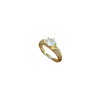 Adjustable wedding ring, Japanese jewelry for beloved, diamond encrusted, simple and elegant design