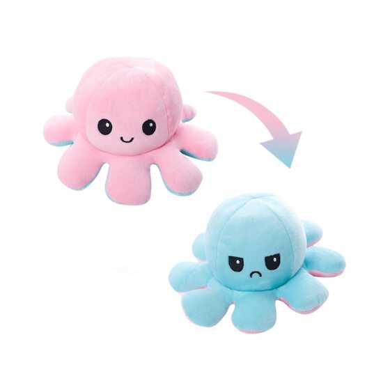 Creative Cute Flip Face-changing Octopus Plush Toy Student Couple Doll Double-sided Reverse Octopus Doll
