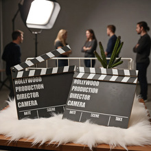 跨境木质导演场记板电影拍打板创意装饰品摆件拍板导演木质品