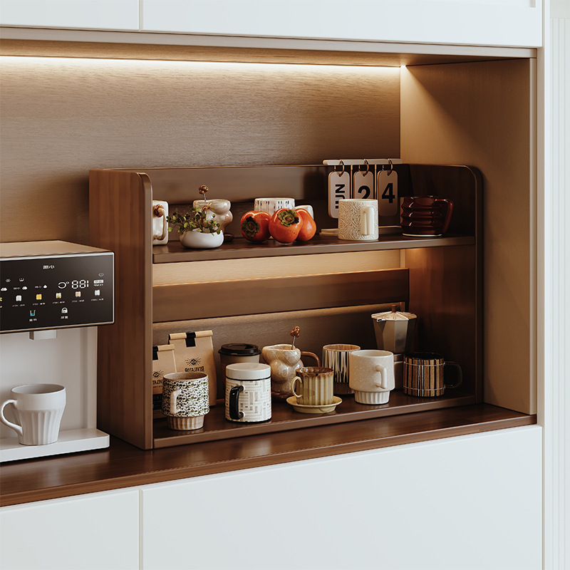 Portavasos Portavasos Portavasos Estante de almacenamiento de tazas Estante Bogu simple Estante de almacenamiento de tazas de té Estante de almacenamiento de juegos de té