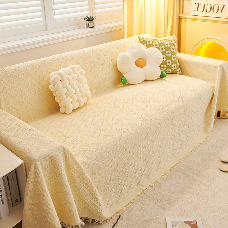 Nordic ins estilo anti-gato cero algodón lino sofá toalla cubierta de tela cubierta del sofá cubierta completa cuatro estaciones universal sofá cojín verano