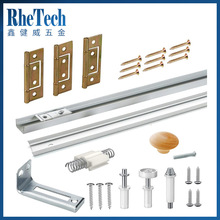 佛山鑫健威厂家直销亚马逊热销移门五金配件新款轻型滑轨