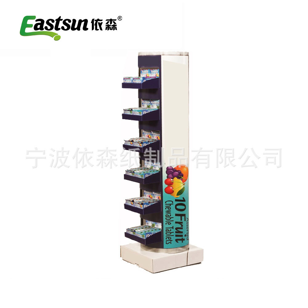 纸展架 瓦楞纸陈列架 纸类陈列架 纸制展示柜 纸陈列盒