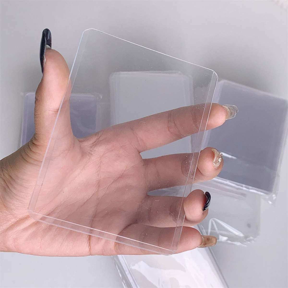 Card Holder B8, 3-inch Protective Card Case — HD Transparent or Laminated, Horizontal/Vertical
