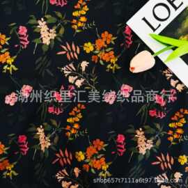 全棉40支数码印花布精梳棉百搭面料连衣裙童装女装衬衫家居服面料